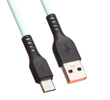 USB кабель "LP" USB Type-C "Extra" TPE бирюзовый