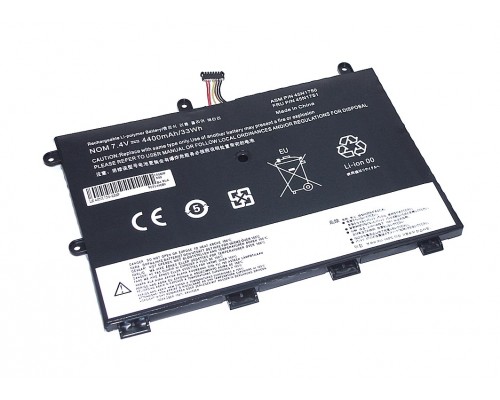 Аккумулятор OEM (совместимый с 45N1750, 45N1748) для ноутбука Lenovo ThinkPad Yoga 11e 7.4V 4400mAh черный