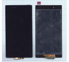 Дисплей (экран) в сборе с тачскрином для Sony Xperia Z Ultra C6833 черный