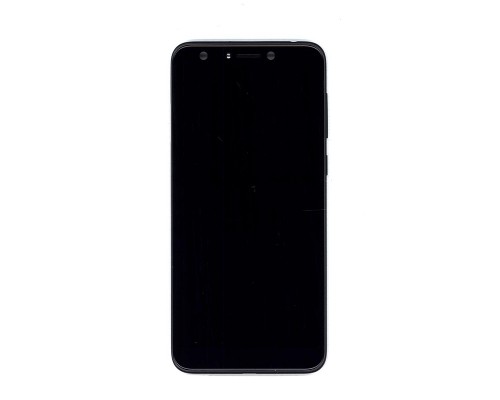 Дисплей (экран) в сборе с тачскрином для Asus ZenFone 5 Lite ZC600KL черный с рамкой