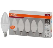 Лампа светодиодная LED Value LVCLB60 7SW/865 свеча матовая E14 230В 2х5 RU (уп.5шт) OSRAM 4058075577985