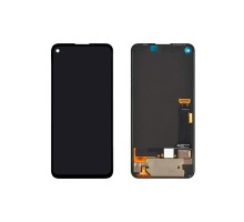 Дисплей (экран) в сборе с тачскрином для Google Pixel 4a (4G) черный (Premium LCD)