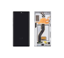 Дисплей (экран) в сборе с тачскрином для Samsung Galaxy Note10 Plus N975F с рамкой белый (Premium SC LCD)