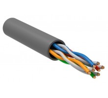 Кабель витая пара U/UTP кат.5 4х2х24AWG solid CCA PVC GENERICA сер. (м) ITK BC1-C504-111-305-G