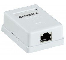 Розетка компьютерная 1-м ОП RJ45 кат.5E FTP GENERICA ITK CS2-1C5EF-12-G