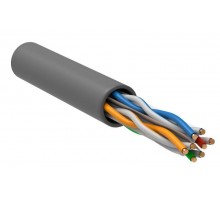 Кабель витая пара U/UTP кат.6 4х2х23AWG solid CU PVC сер. 305м (м) ITK LC1-C604-111