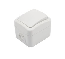 Переключатель проходной ОП Mini OG IP54 бел. Kranz KR-78-0603