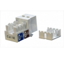 Вставка Keystone Jack RJ-45(8P8C) категория 5e KJ9-8P8C-C5e-90-WH бел. Hyperline 432595