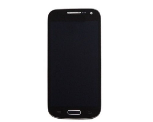 Дисплей (экран) в сборе с тачскрином для Samsung Galaxy S4 mini i9190 i9192 с рамкой (Black Edition)