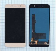 Дисплей (экран) в сборе с тачскрином для Huawei Honor 4C Pro (D2TIT-L01) золотой