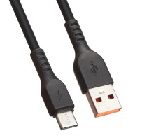 USB кабель "LP" USB Type-C "Extra" TPE черный