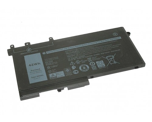 Аккумулятор 4YFVG для ноутбука Dell Precision 15 3520 11.4V 3500mAh черный Premium