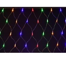 Гирлянда "Сеть" 1.5х1.5м 160LED RGB IP20 провод прозр. 230В с контроллером 8 режимов IEK LGDB410-3-160-L1-T-S-44