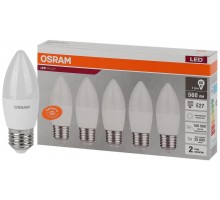 Лампа светодиодная LED Value LVCLB60 7SW/840 свеча матовая E27 230В 2х5 RU (уп.5шт) OSRAM 4058075578043