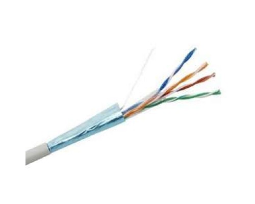 Кабель витая пара F/UTP кат.5E 4х2х24AWG solid CCA PVC сер. (м) Net.on 01-1001