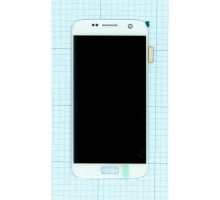 Дисплей (экран) в сборе с тачскрином для Samsung Galaxy S7 SM-G930F белый (Premium SC LCD)