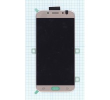 Дисплей (экран) в сборе с тачскрином для Samsung Galaxy J7 (2017) SM-J730FM/DS золотой (Premium LCD)