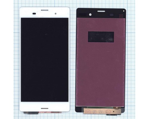 Дисплей (экран) в сборе с тачскрином для Sony Xperia Z3, Z3 Dual (D6603, D6633, D6643, D6653, D6616) белый