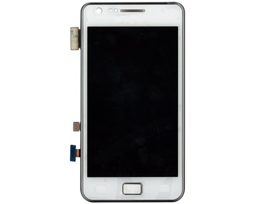 Дисплей (экран) в сборе с тачскрином для Samsung Galaxy S2 I9100, GT-i9100 белый (Premium SC LCD)