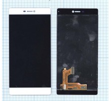 Дисплей (экран) в сборе с тачскрином для Huawei P8 белый