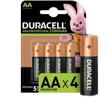 Аккумулятор HR6-4BL 2400мА.ч предзаряжен. (блист.4шт) Duracell Б0014863