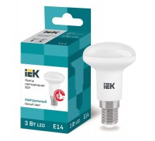 Лампа светодиодная Eco 3Вт R39 4000К нейтр. бел. E14 270лм 230-240В IEK LLE-R39-3-230-40-E14