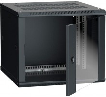 Шкаф 19 дюйм LINEA W 9U 600х600мм настен. стекл. дверь RAL9005 ITK LWR5-09U66-GF