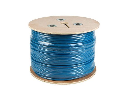 Кабель витая пара F/UTP 4х2х23AWG кат.6 solid CU PVC син. 305м (м) Rexant 01-0147