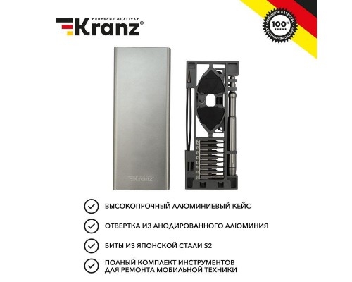 Набор отверток для точных работ RA-04 24 предмета Kranz KR-12-4754