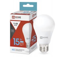 Лампа светодиодная низковольтная LED-MO-PRO 15Вт 12-48В Е27 6500К 1200лм IN HOME 4690612036366