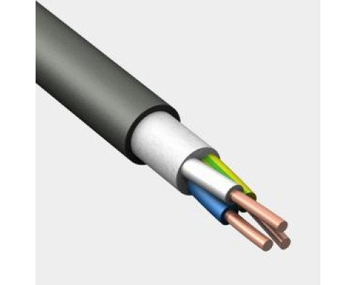 Кабель ППГнг(А)-HF 3х2.5 (N PE) 0.66кВ (м) Конкорд 4017