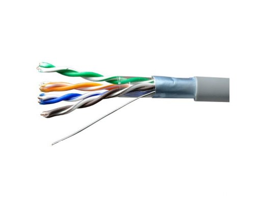 Кабель витая пара F/UTP кат.5E 4х2х24AWG solid CU PVC Standard сер. (м) SUPRLAN 01-1031-1