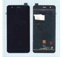 Дисплей (экран) в сборе с тачскрином для Huawei P10 Lite (WAS-LX1) черный (Premium LCD)