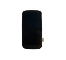 Дисплей (экран) в сборе с тачскрином для Samsung i9300 Galaxy S3 с рамкой голубой (Premium LCD)