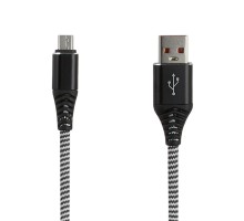 USB кабель "LP" Micro USB "Носки" черный