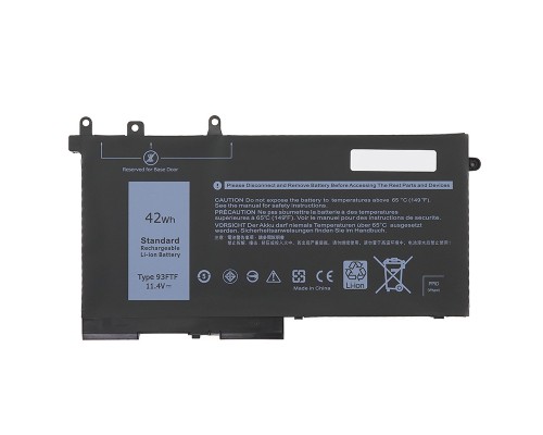 Аккумулятор OEM (совместимый с 93FTF) для ноутбука Dell Latitude E5280, E5480 11.4V 3600mAh черный