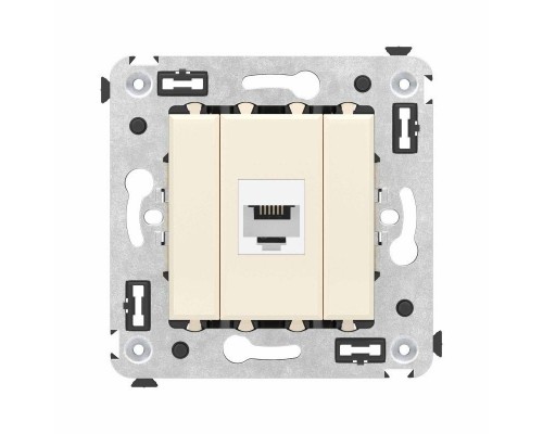 Розетка телефонная 1-м СП Avanti "Ванильная дымка" RJ12 без шторок механизм DKC 4405613