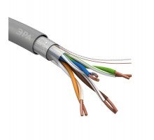 Кабель витая пара F/UTP кат.5e 4х2х24AWG solid CU PVC сер. 305м (м) Эра Б0044688