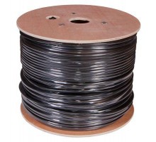 Кабель витая пара F/UTP 4х2х24AWG кат.5e solid CU PE OUTDOOR черн. 305м (м) Rexant 01-0146