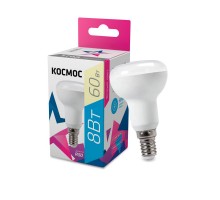 Лампа светодиодная R50 8Вт 220В E14 3000К Космос Lksm_LED8wR50E1430