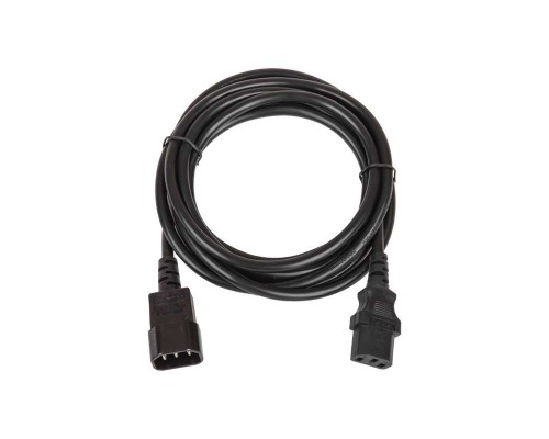 Кабель питания разъем C14 IEC 60320/разъем C13 IEC 60320 3х1кв.мм 250В 10А 1.8м черн. TLK TLK-PCM10-018