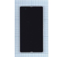 Дисплей (экран) в сборе с тачскрином для Sony Xperia Z lt36i LT36H lt36 C6603 C6602 (с рамкой) белый