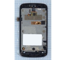 Дисплей (экран) в сборе с тачскрином для ZTE V889 черный