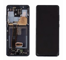 Дисплей (экран) в сборе с тачскрином для Samsung G988F Galaxy S20 Ultra с рамкой серый (Premium SC LCD)