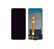 Дисплей (экран) в сборе с тачскрином для Realme 7 черный (Premium LCD)