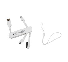 USB Дата-кабель LP 3 в 1 micro USB, для Apple 8 pin, для Apple 30 pin карманный белый