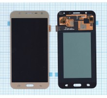 Дисплей (экран) в сборе с тачскрином для Samsung Galaxy J7 SM-J700F (OLED) золотистый