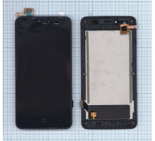 Дисплей (экран) в сборе с тачскрином для ZTE Blade A5, A5 Pro, AF3, AF5 черный с рамкой