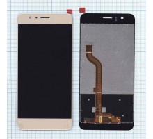 Дисплей (экран) в сборе с тачскрином для Huawei Honor 8 золото