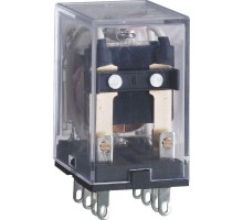 Реле промежуточное JZX-22F(D) 2 конт. с инд. LED 5А 220В AC CHINT 285285